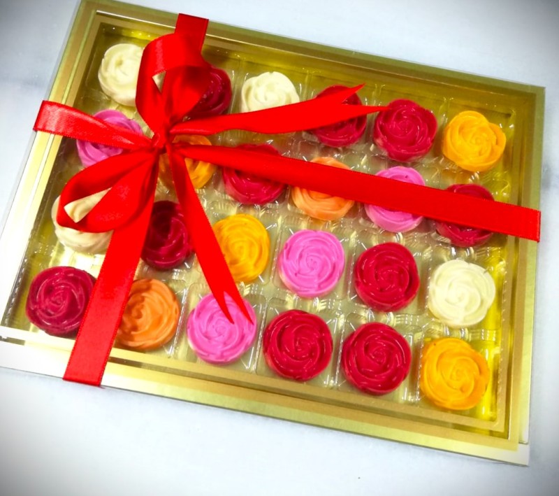 Rengarenk Çikolata Gül