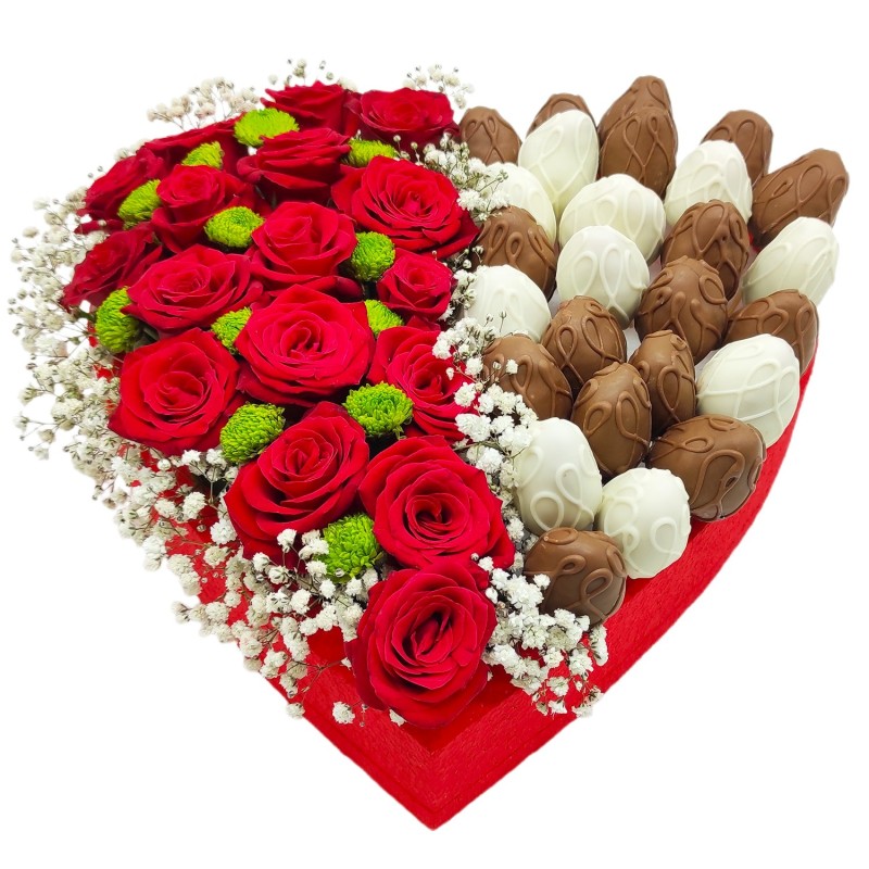 Güllü Çikolatalı Kutu