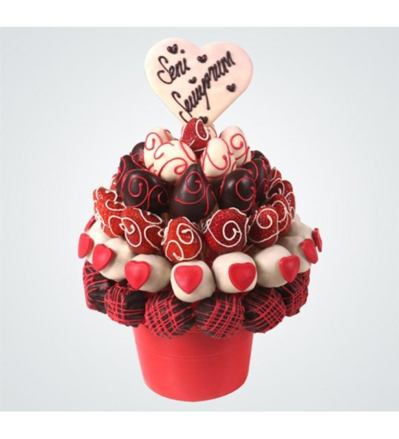 Sevgi çilekleri Çikolatası